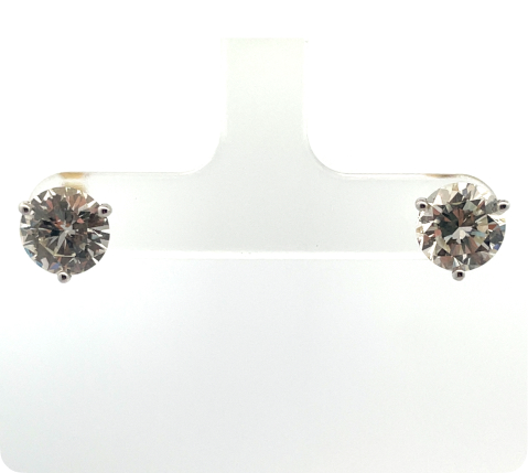 Natural Diamond Stud Earrings