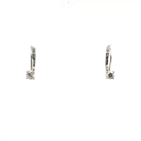 Gold Diamond Drop Earrings