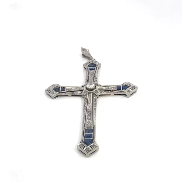 Platinum Cross Pendant