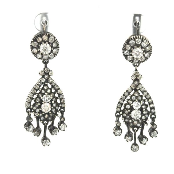 Antique Georgian Chandelier Earrings
