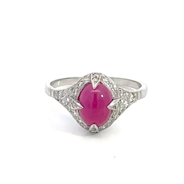 Platinum Ruby Ring