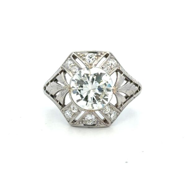 Platinum Art Deco Diamond Ring